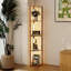 163.5cm Veneered LED Column Floor Lamp-1368302740