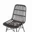 Modern Rattan & Metal Dining Chairs – Sleek Outdoor Seating Set-1084658002