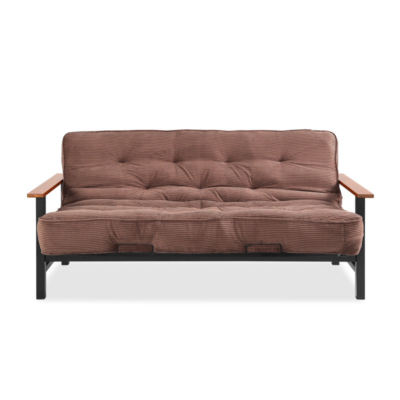 Futon et matelas Mcbroom, Velours côtelé java