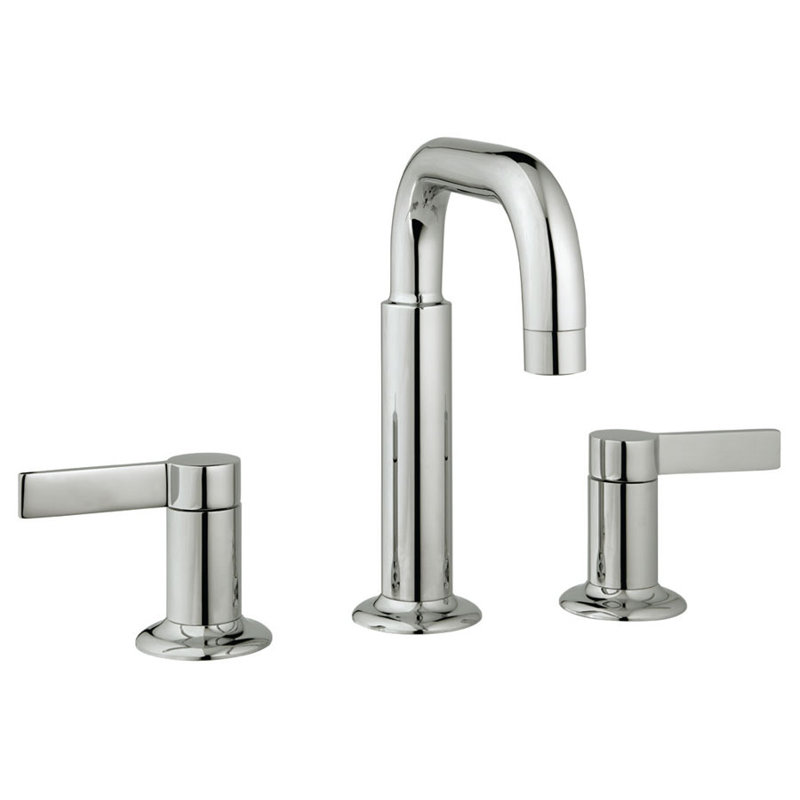 Widespread Bathroom Faucet with Drain, Polished Nickel