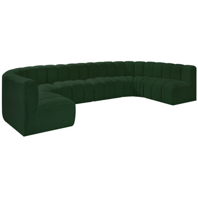 Kiriakos Upholstered Curved Sectional Reversible