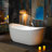 72" x 35.4" Whirlpool Water Jetted & Air Bubble Heated Soaking Combination Bathtub with Tub Filler-101084703