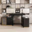 Height Adjustable Rectangle Standing Desk with Cabinet-1183105191-1183105190