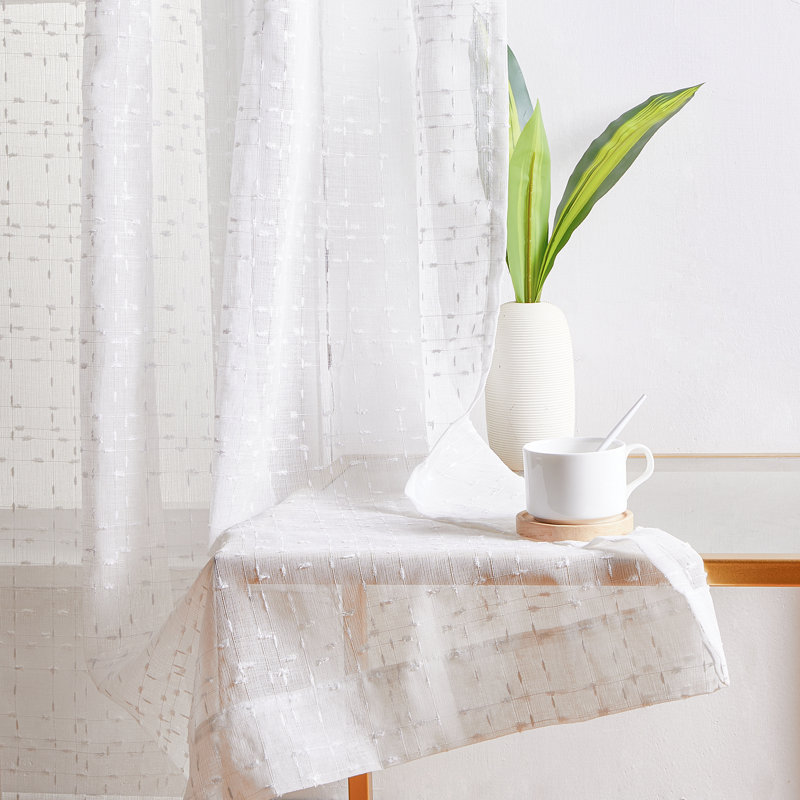 Devaugh Semi Sheer Curtain Pair