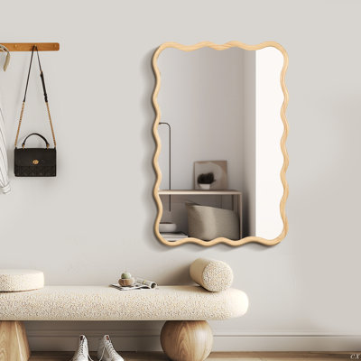 Miroir rectangulaire en bois massif en bois massif