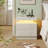 LED Nightstand with 2 Drawers - Small Space Solutions-52167520