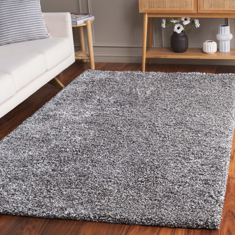 Tapis gris touffeté à la main Billie-Faith, Rectangle 5 pi x 8 pi