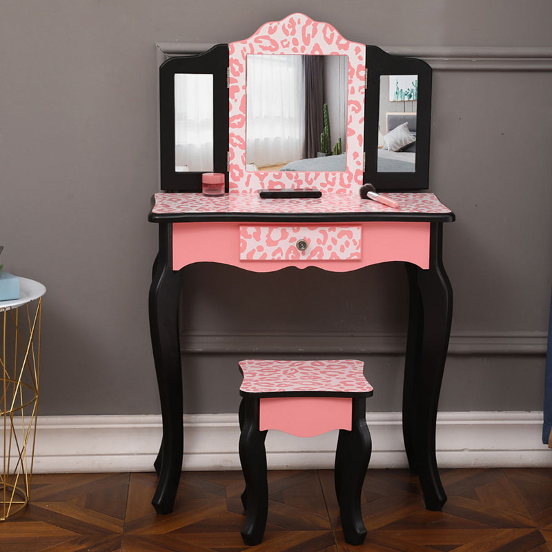 Coiffeuse avec miroir triple