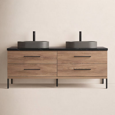 Dasher 72" Double Bathroom Vanity