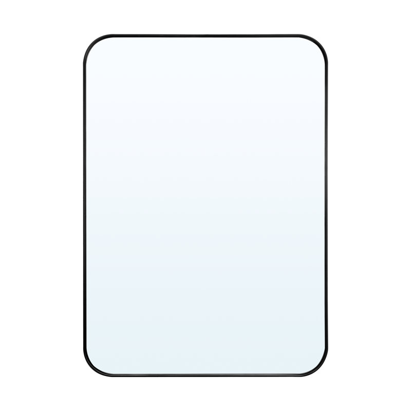 Gold Metal Wall Mirror (50 x 70cm), Black