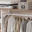 Karyen Open Garment Clothing Rack, Free-Standing Heavy Duty Storage Closet with 5 Shelves and Hanging Rod for Small Spaces-1058006863