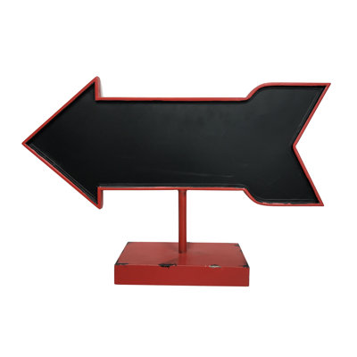 Tableau noir sur pied flèche