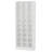 25.6 Inches 10-Tier White Wooden Shoe Storage Cabinet-2058680968