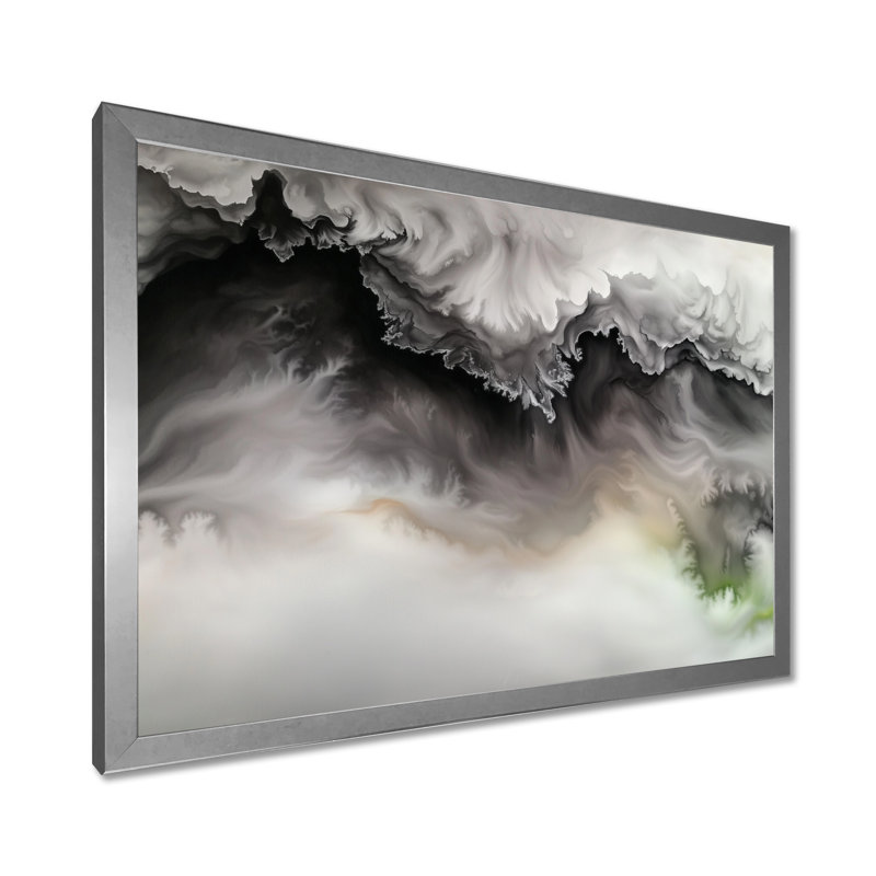 Celestial Marble Shift II - reproduction abstraite sur toile marbrée, Reproduction encadrée d'une seule photo sans pass