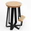 ARS Stool with Metal Frame-10760172