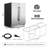 24" Silver Beverage Refrigerator with French Doors 150-Can Capacity, Built-in or Freestanding Beer and Drink Cooler