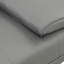 Canapé-lit avec accoudoirs, deux supports, structure en bois, pieds en acier inoxydable, PVC gris futon-111871852