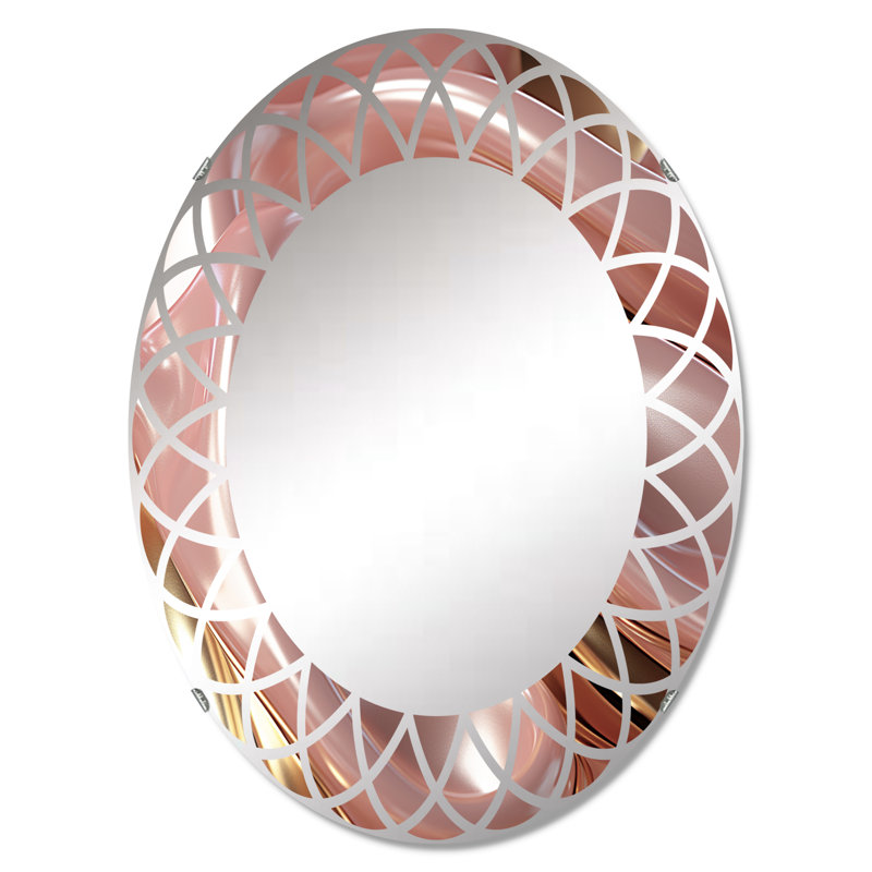 Nysta - Miroir mural moderne ovale, 30 po x 20 po