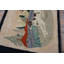 Antique Pictorial American Folk Art Dog Pattern Hooked Animal Rug