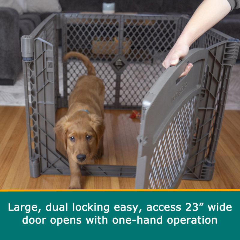 PETYARD PLUS 4-PANEL FIELDSTONE PET PEN