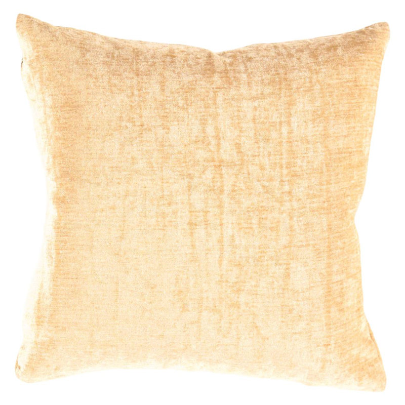 Moroccan Square Pillow Cover & Insert, Beige/Gold Geometric