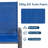  Patio Dining Set For 6, Outdoor Table And Chairs With 1.69″ Umbrella Hole, All Weather Patio Furniture Set, 30"X 55" Table And Stackable PVC-coated polyester Chair, For Lawn, Deck (Umbrella Not Included) (Gray Table and Navy Blue chairs)-1886006090-1896789701