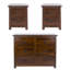 Solid Wood 3 Piece Bedroom Set