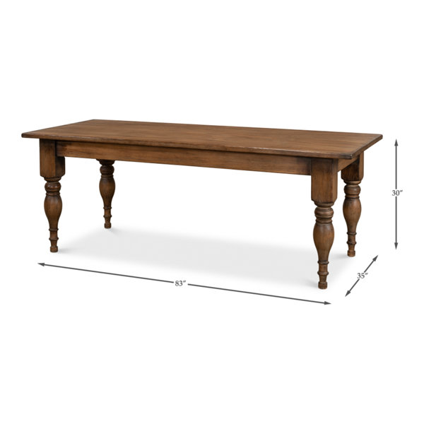 Sarreid Ltd Gabby Dining Table, Brown Wayfair