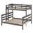 Wood Twin XL Over Queen Bunk Bed With Ladder