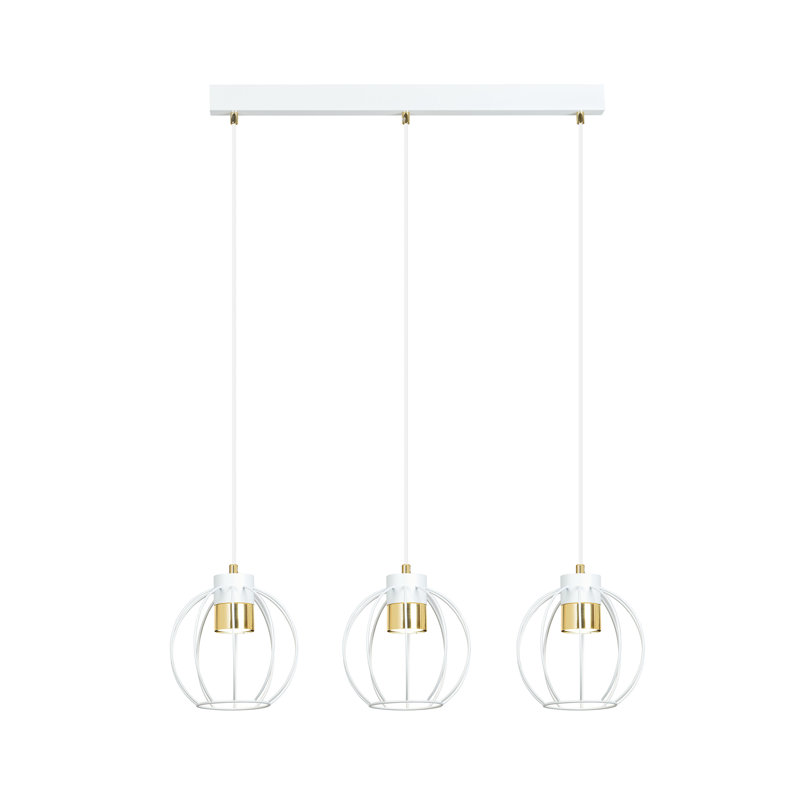 Aerolynn 3 - Light Kitchen Island Pendant, White