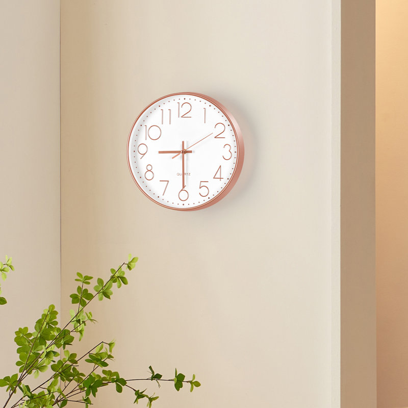Horloge murale Seaborough, Or rose, Petit: 12 po