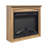 28 inch TV media entertainment center With electric fireplace-1529821267
