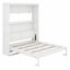 Lit escamotable polyvalent avec tablettes de rangement-336090376