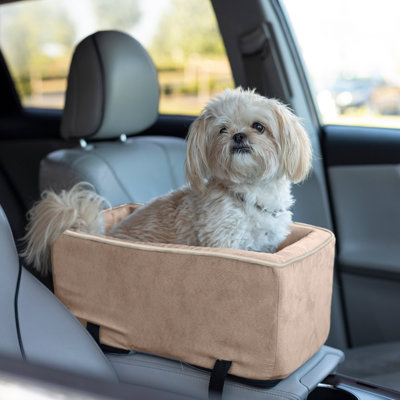 Luxury Microsuede Lookout Console Dog Car Seat