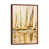 Classic Brown Wood Floater Framed