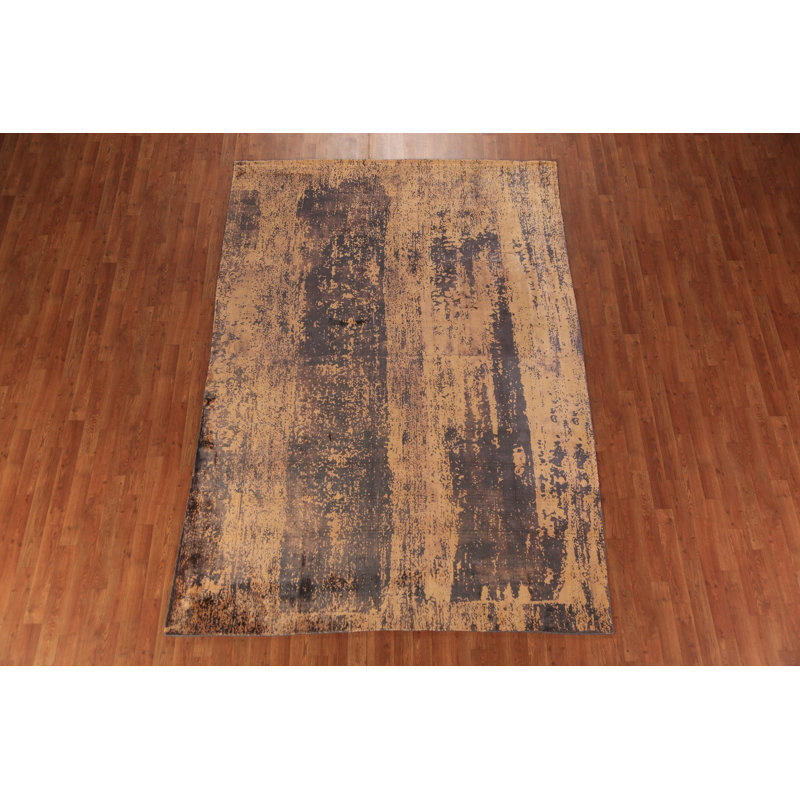 Contemporary Wool Abstract Indian Area Rug