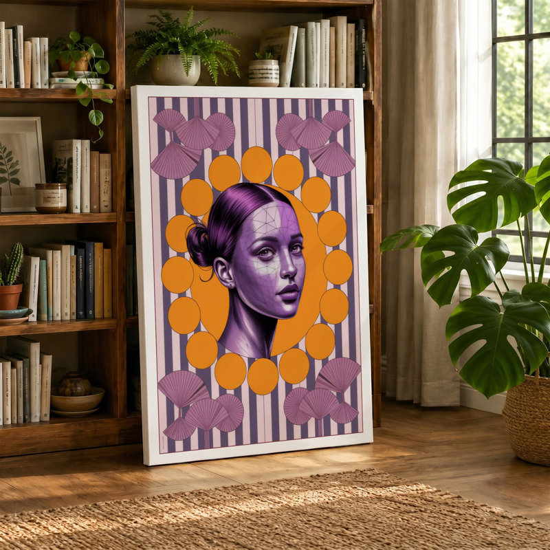 Crowned in Light Art Deco - Wrapped Canvas, 30x20 - 76.2 x 50.8 cm, Cream Border