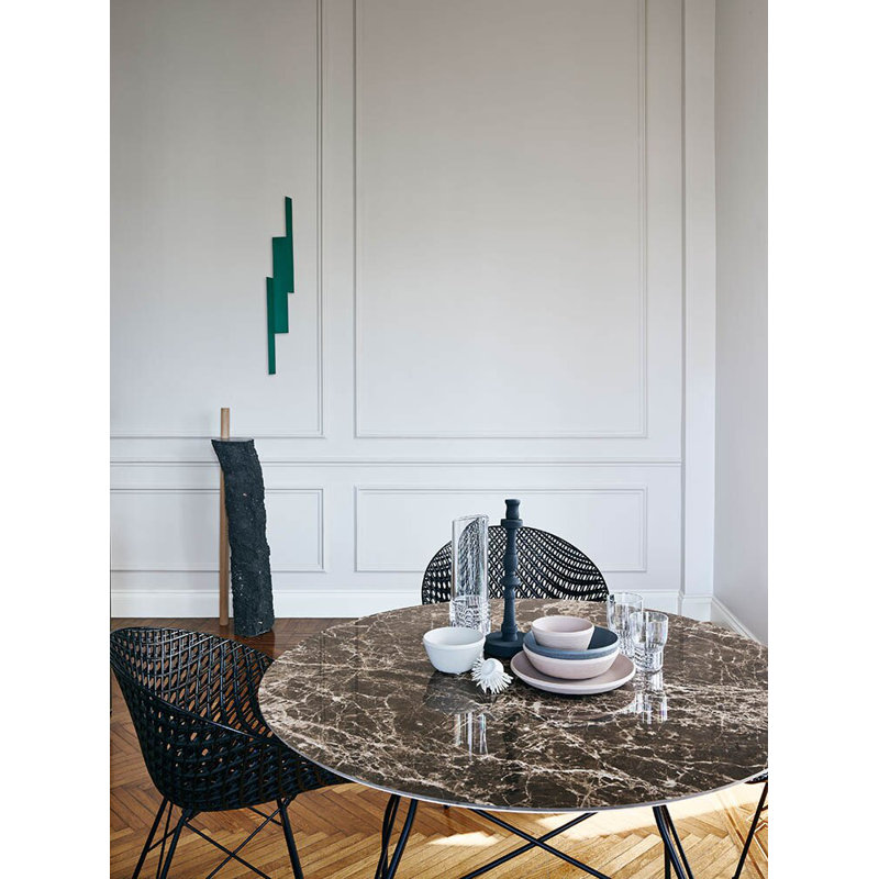 Glossy Round Dining Table, Symphonie
