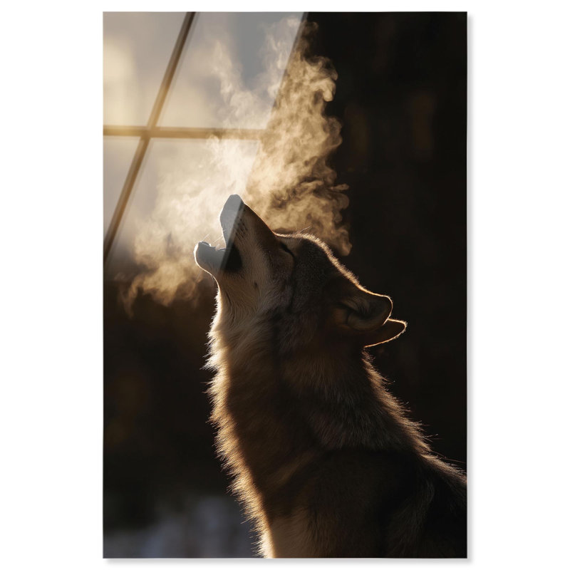 «Smoke Howl», impression acrylique par Notoriart, prête à être accrochée, H 36 po x l 24 po