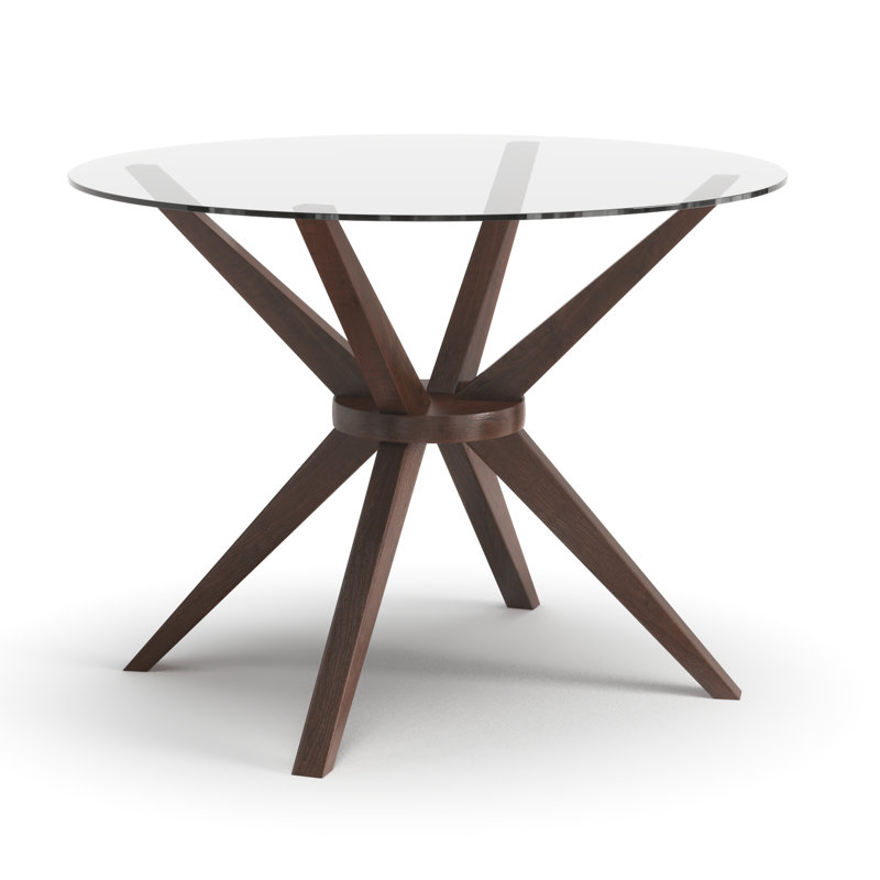 Bixie 48'' Round Dining Table, Medium Walnut