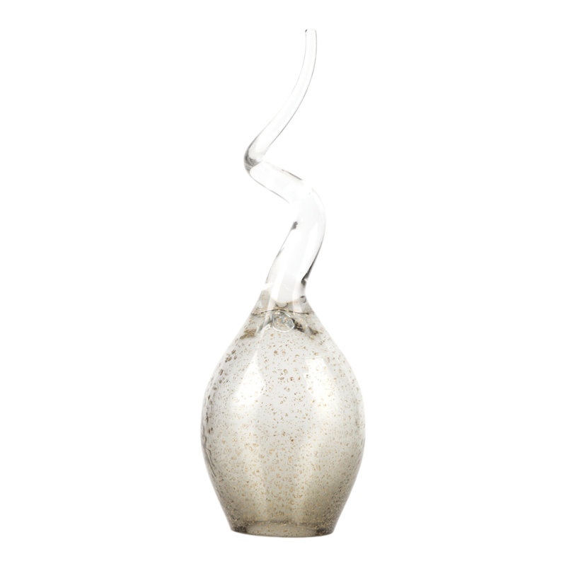 Sagebrook Home 17" Seward Medium Glass Statuary,  14'' H X 5'' W X 5'' D 