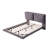 Full Size Upholstered Platform Bed With Sensor Light And 2 Large Backrests, Stylish Platform Bed With 2 Sets Of USB Port And Socket On Each Rear Bed Leg