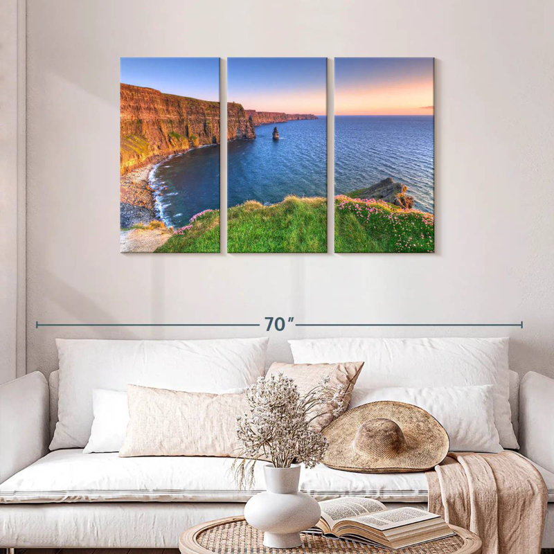 Sebbie Moher Cliffs At Daybreak, 28" H x 45" W