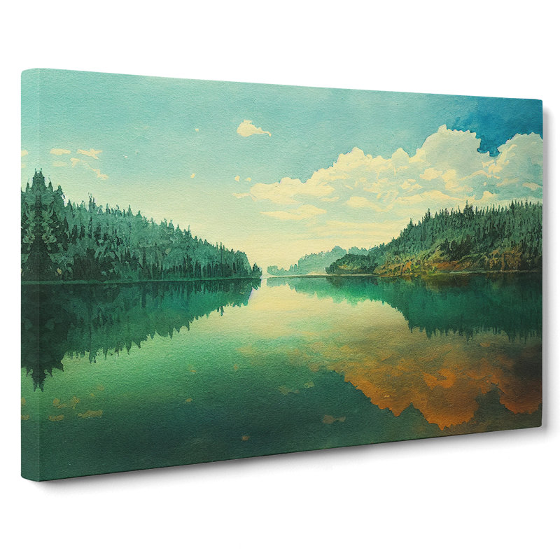 Magnificent Lake - Wrapped Canvas