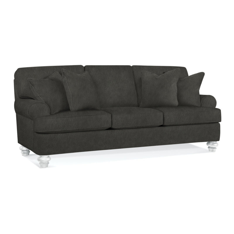 Lowell Sleeper Sofa, Green and Blue Stripe; 0252-54, Gel Memory Foam Mattress, Frost White