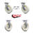 4 Piece Nylon Caster Set