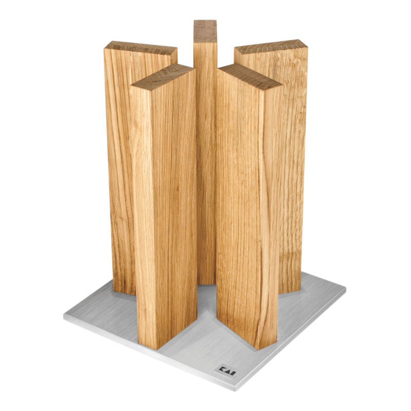 Kai Oak Magnetic Knife Block