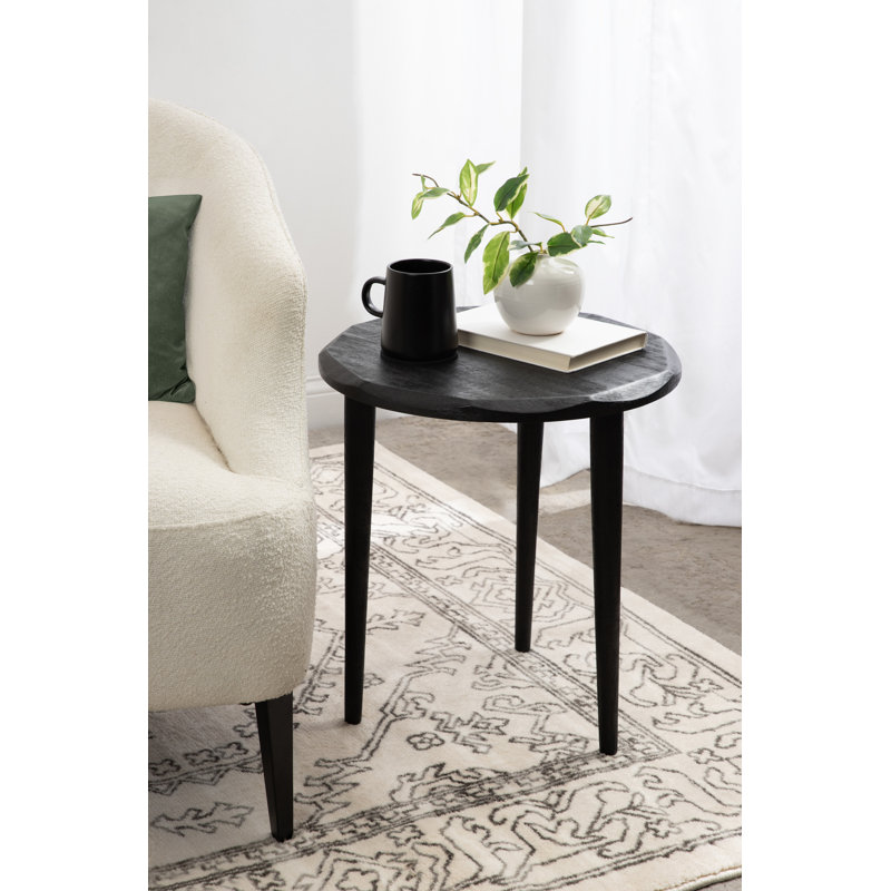 Faceted Round Side Table