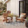 Arneshia Power Loom Geometric Gray/Beige Indoor/Outdoor Area Rug