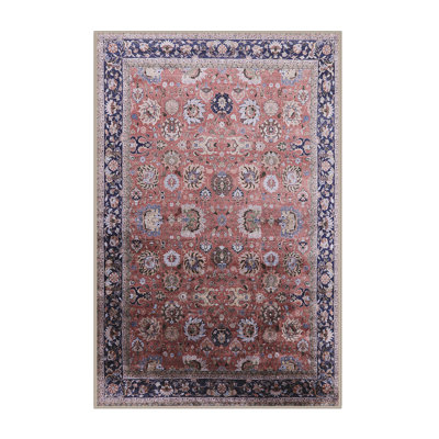 Tapis brun à motif oriental